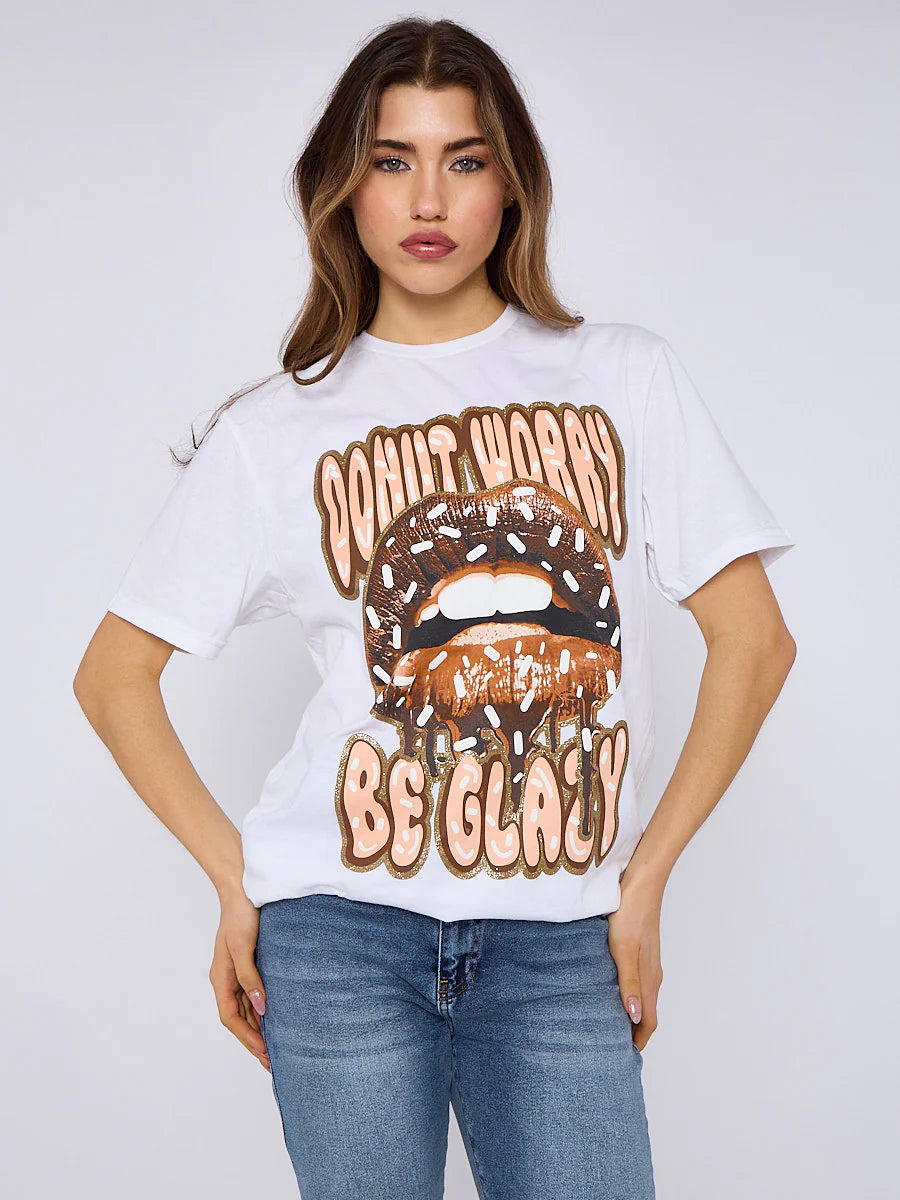 dont worry be crazy graphic printed t shirt