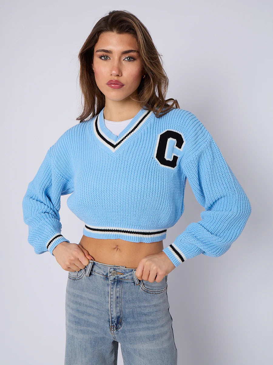 knitted cropped jumper