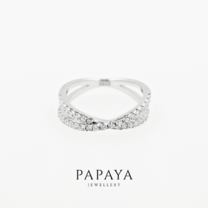 Bonnie Ring | Moissanite Band Platinum-Plated