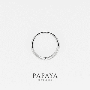 Bonnie Ring | Moissanite Band Platinum-Plated